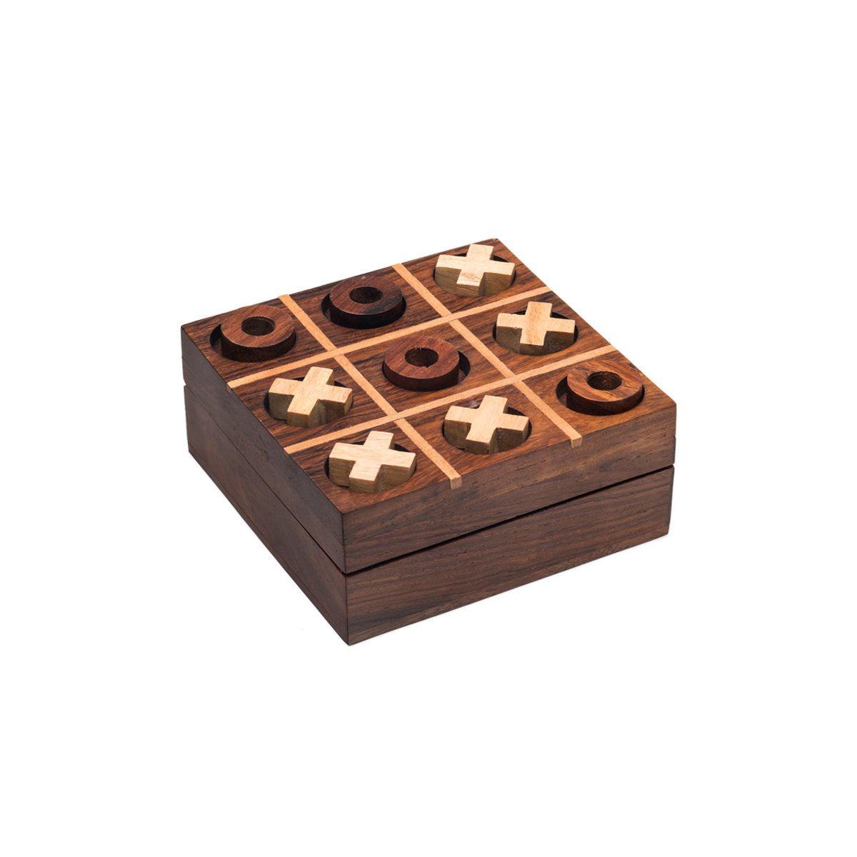 Matr Boomie Indian Rosewood Tic-Tac-Toe Game Box, India