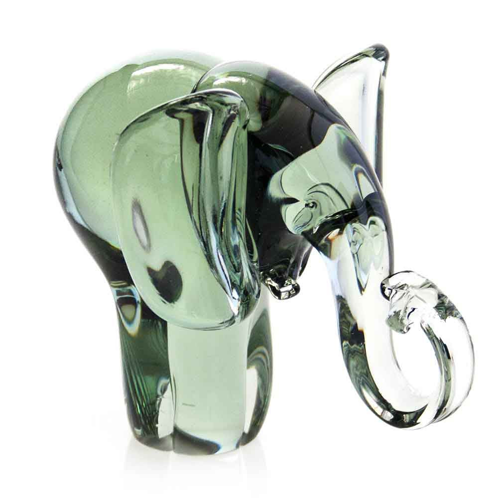 Ngwenya Glass Elephant Figurine - XLarge 16cm, Eswatini