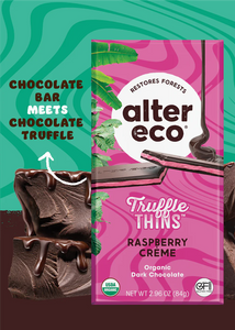 Alter Eco Truffle Thins - Raspberry Creme