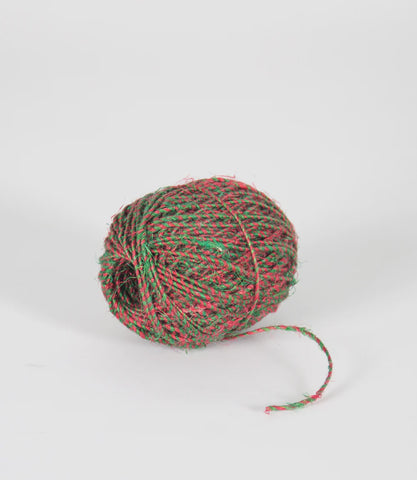 Fair Go - Variegated Hemp Twine - Green and Red - Bangladesh