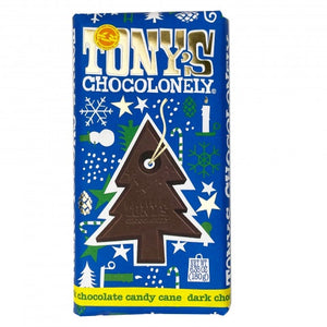 Tony's Chocolonely Christmas Edition - Dark Mint Candy Cane