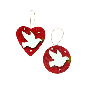 L'Arche - Felt Dove Ornament - Palestine