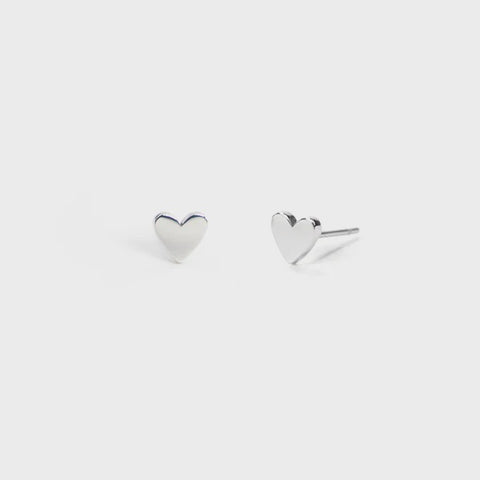 Eden - Committed Post Earrings - White  Gold - Asia