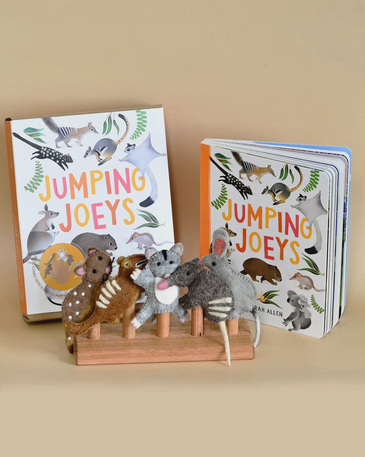 Tara Treasures - Book and Finger Puppet Set - ‘Jumping Joeys’ - Nepal