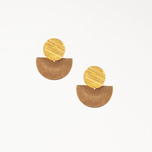 Altiplano - Circle & Half Post Earrings - Guatamala