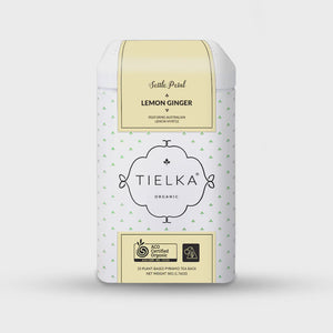 Tielka Lemon Ginger Herbal Tea Pyramid Bags - 25pc