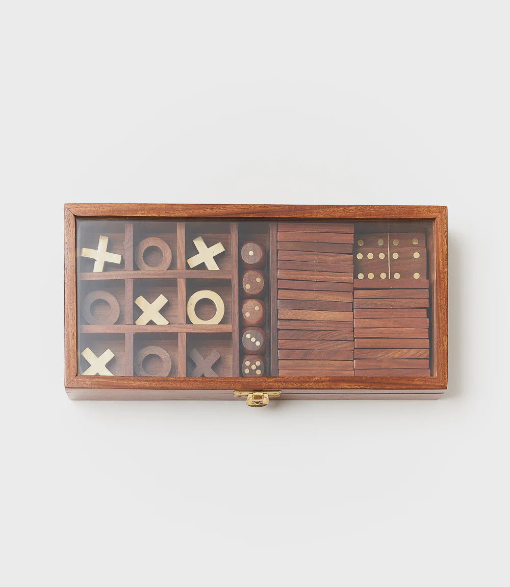 Fair Go Trading - Rosewood 3-In-1 Game - India