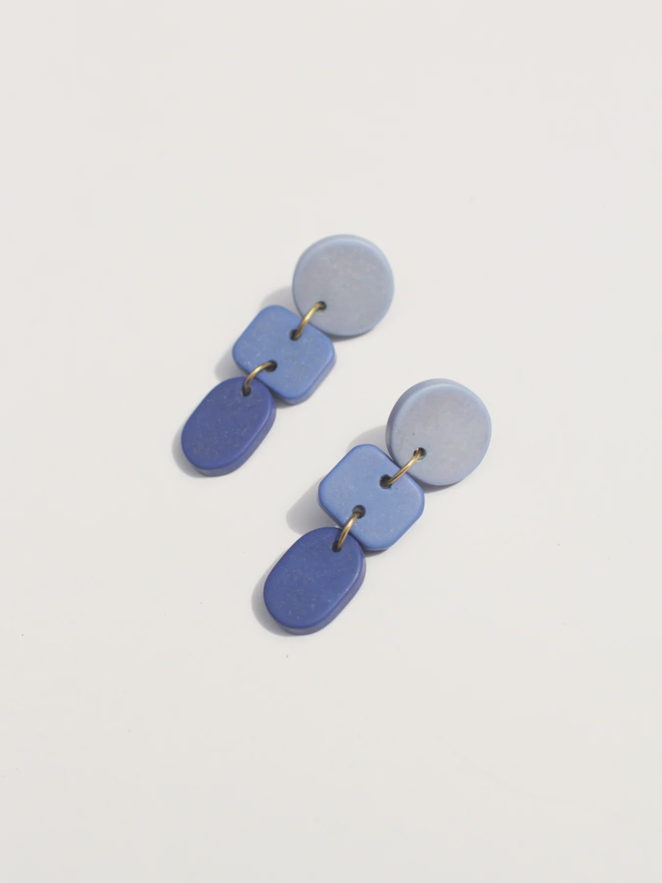 Rover & Kin - Ombre Clay Earrings - Lapis - India