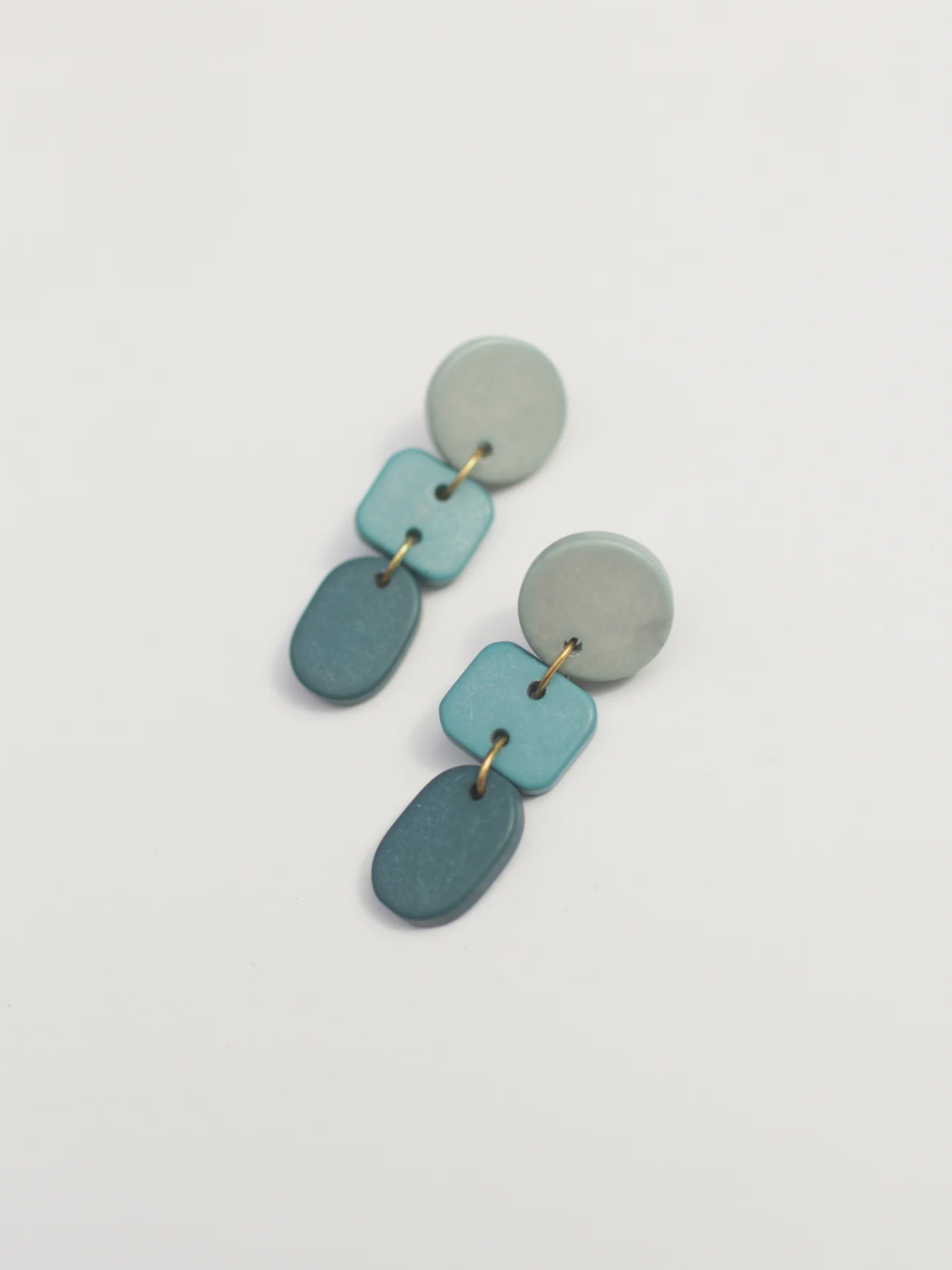 Rover & Kin - Ombre Clay Earrings - Spruce - India