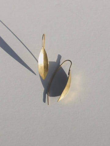 Rover & Kin - Willow Leaf Threader Earrings - India