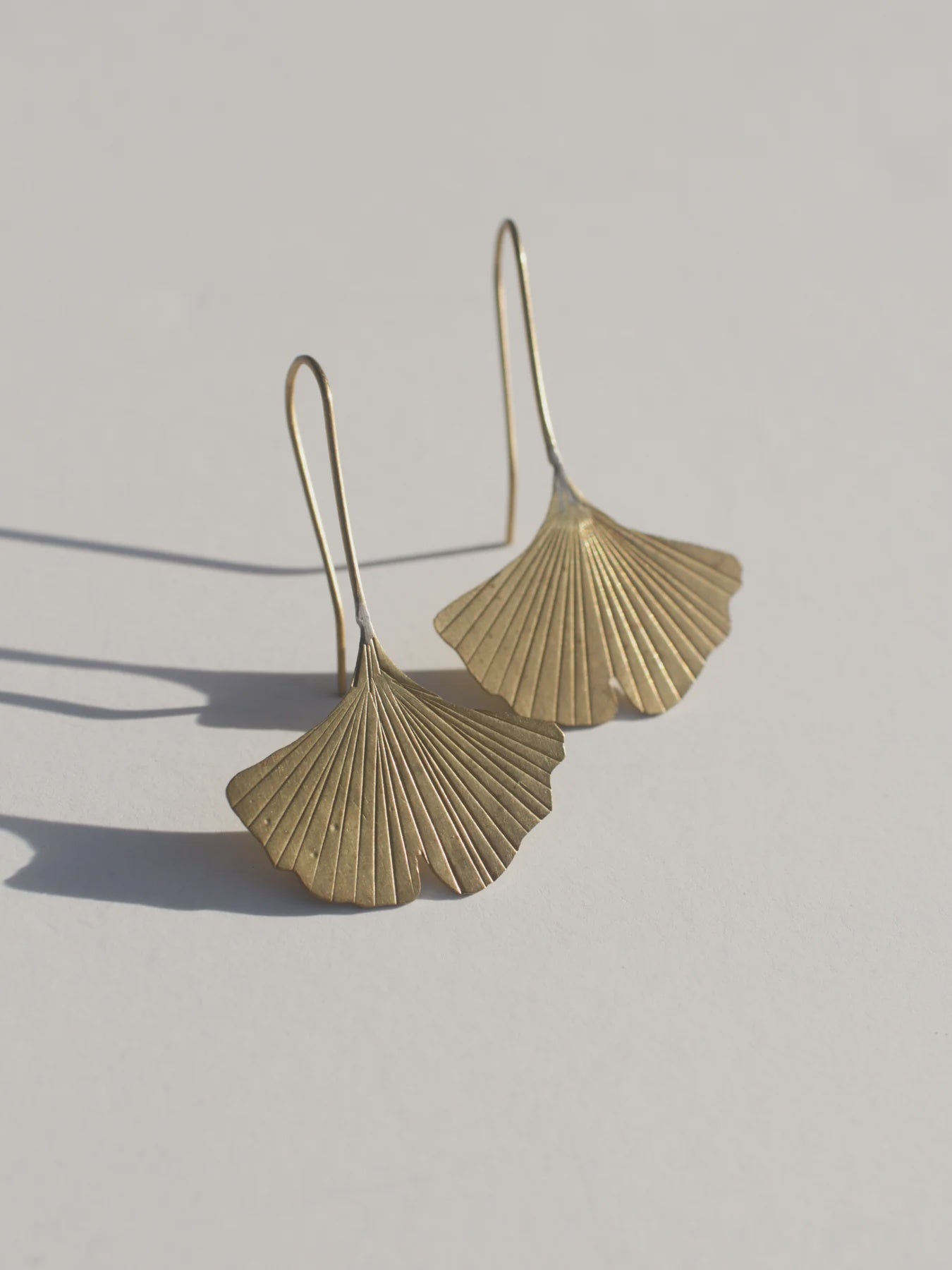 Rover & Kin - Ginkgo Leaf Earrings - India