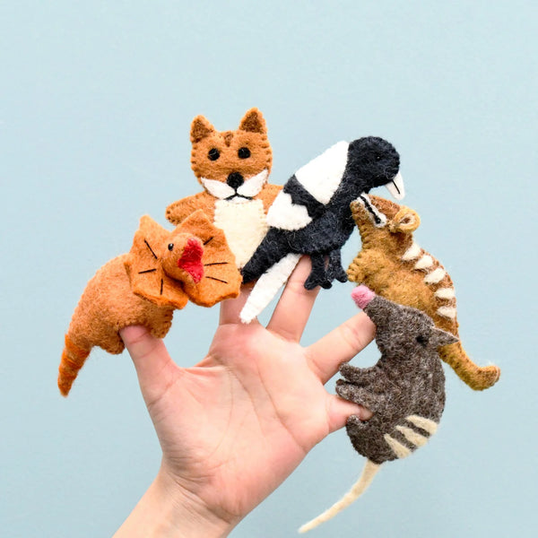 Tara Treasures - Finger Puppet Set - Native Animals - Nepal