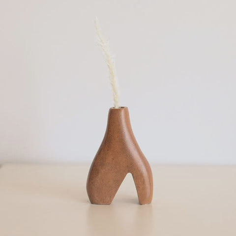 Kayu & Co - Tomo Wooden Vase - Indonesia