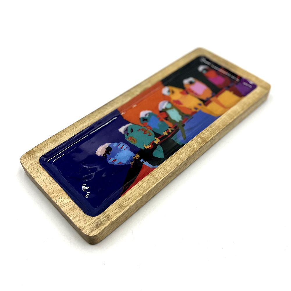 Better World Arts - Wooden Tray - Karen Barnes - India