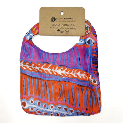 Better World Arts - Baby Bib - Murdie Nampijinpa Morris Design 1- India