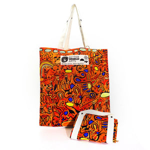 Better World Arts - Cotton Foldable Shopping Bag - Cedric Varcoe - India