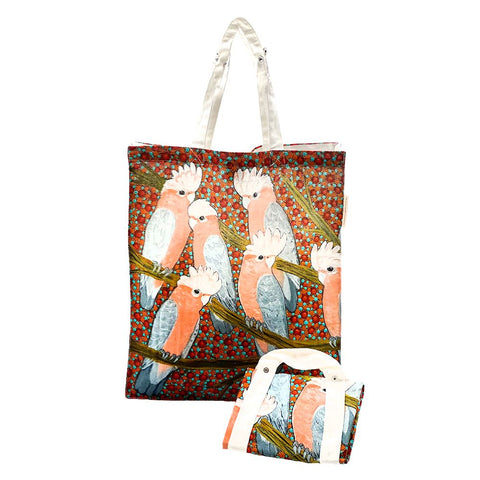 Better World Arts - Cotton Foldable Shopping Bag - Kathleen Buzzacott Five Birds - India