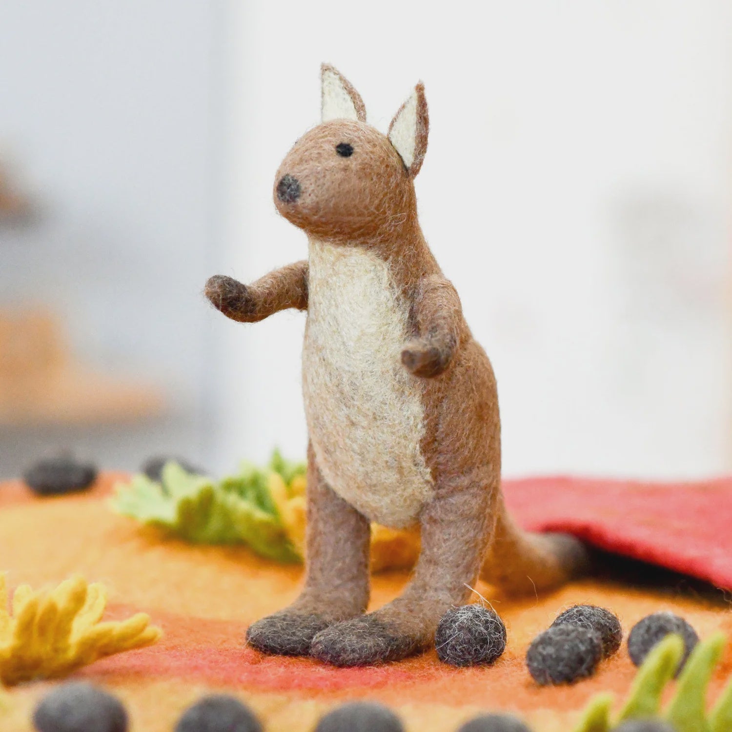 Tara Treasures - Felt Toy Kangaroo - Nepal