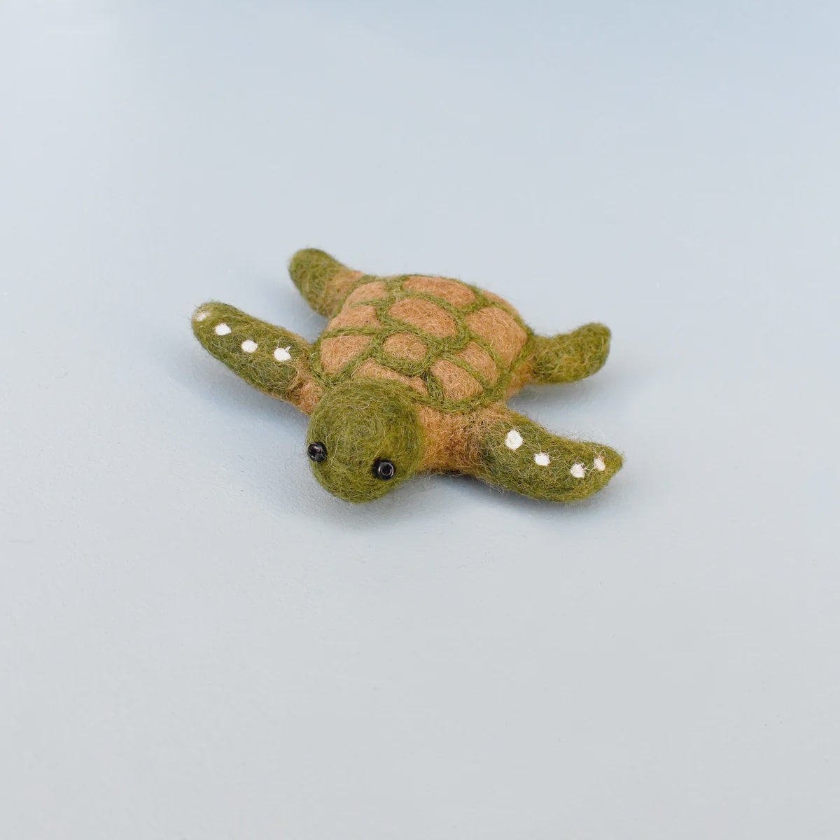 Tara Treasures - Felt Green Sea Turtle - Nepal