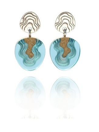 BoldB - Cape Earrings - Aqua - Philippines