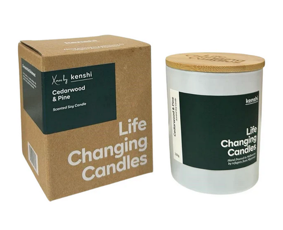 Kenshi - Small Cedarwood & Pine Candle - 220g - Australia