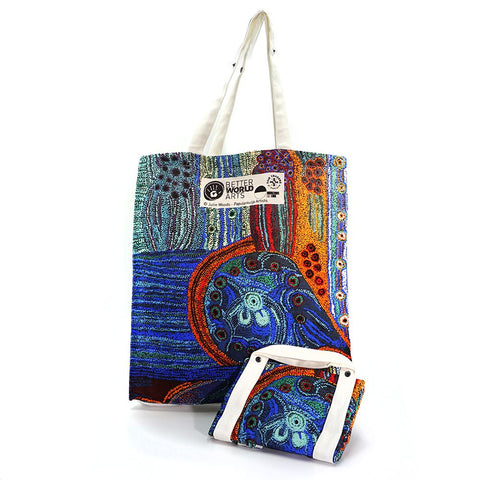 Better World Arts - Cotton Foldable Shopping Bag - Julie Woods  - India