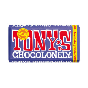 Tony's Chocolonely 180G - Dark Milk Chocolate Pretzel Toffee